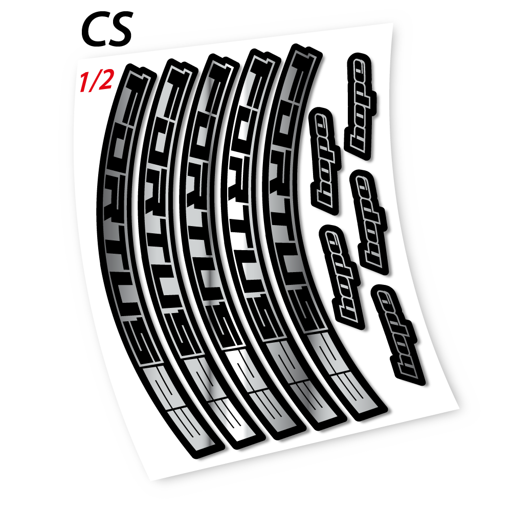 Stickers Hope Fortus 23 compatibles Autocollants roues VTT