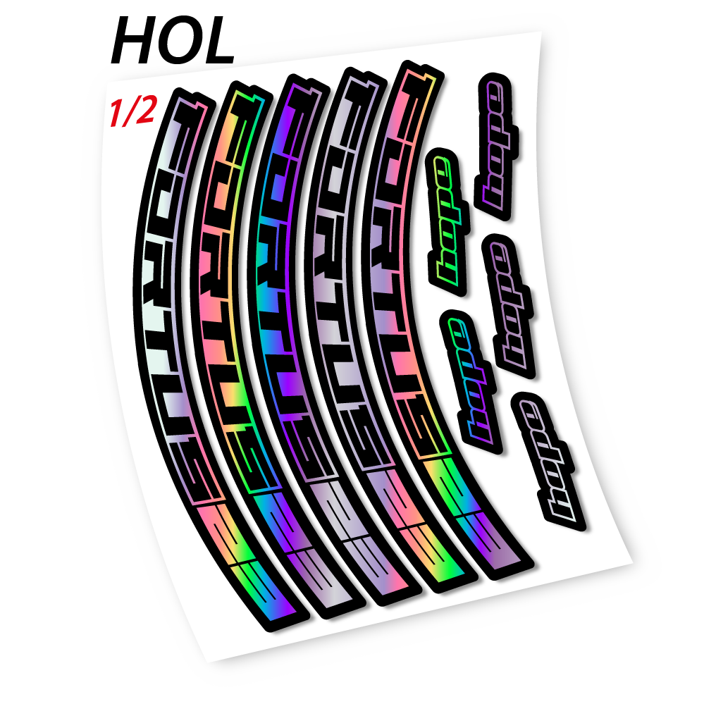 Stickers Hope Fortus 23 compatibles Autocollants roues VTT