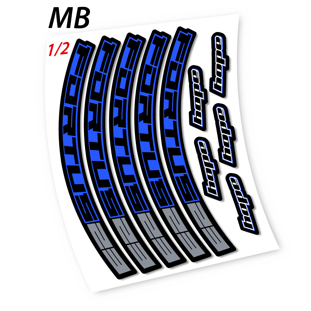 Stickers Hope Fortus 23 compatibles Autocollants roues VTT