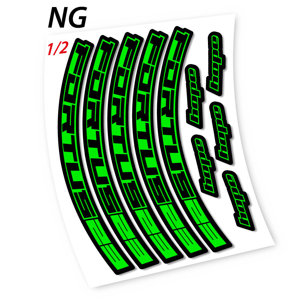 Stickers Hope Fortus 23 compatibles Autocollants roues VTT