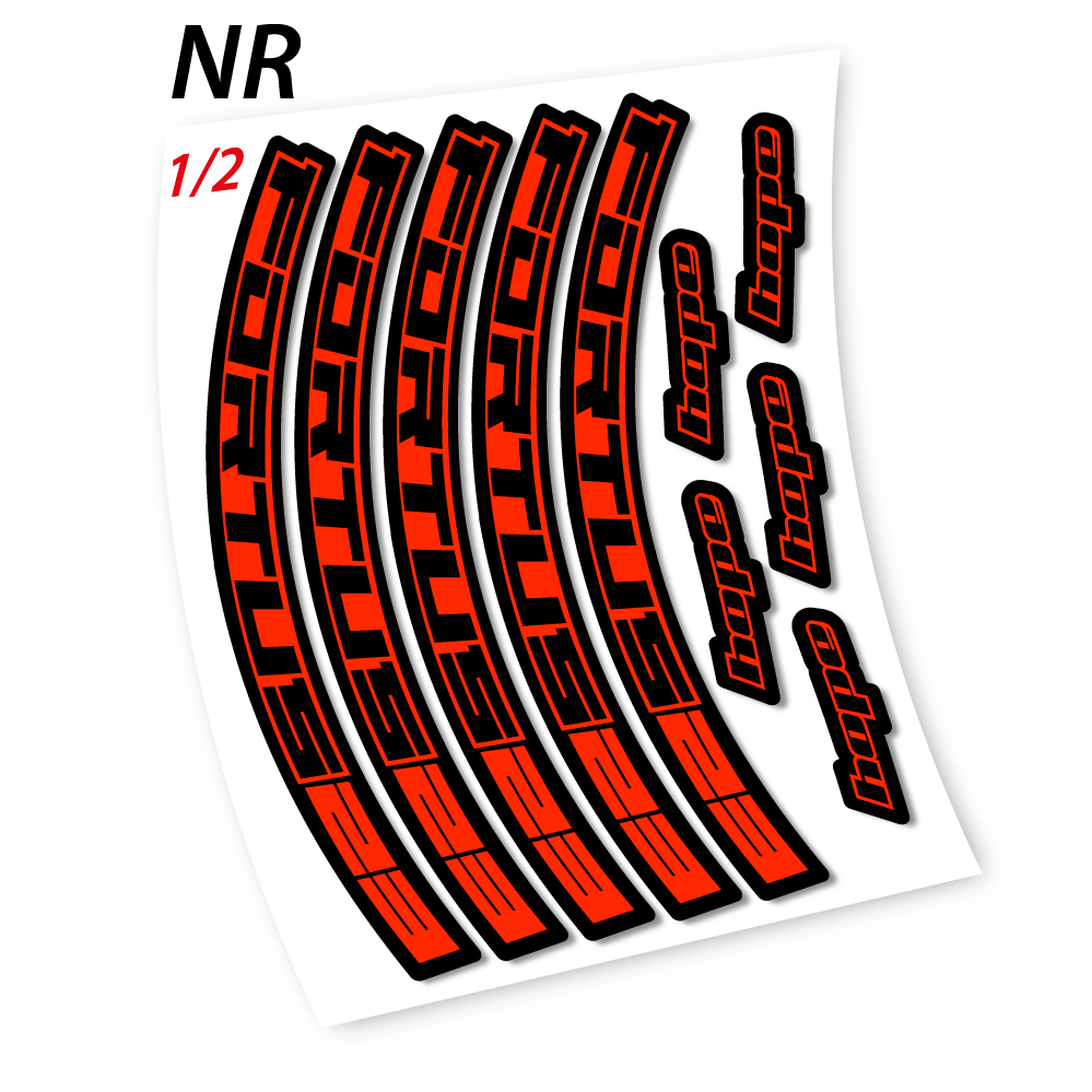 Stickers Hope Fortus 23 compatibles Autocollants roues VTT