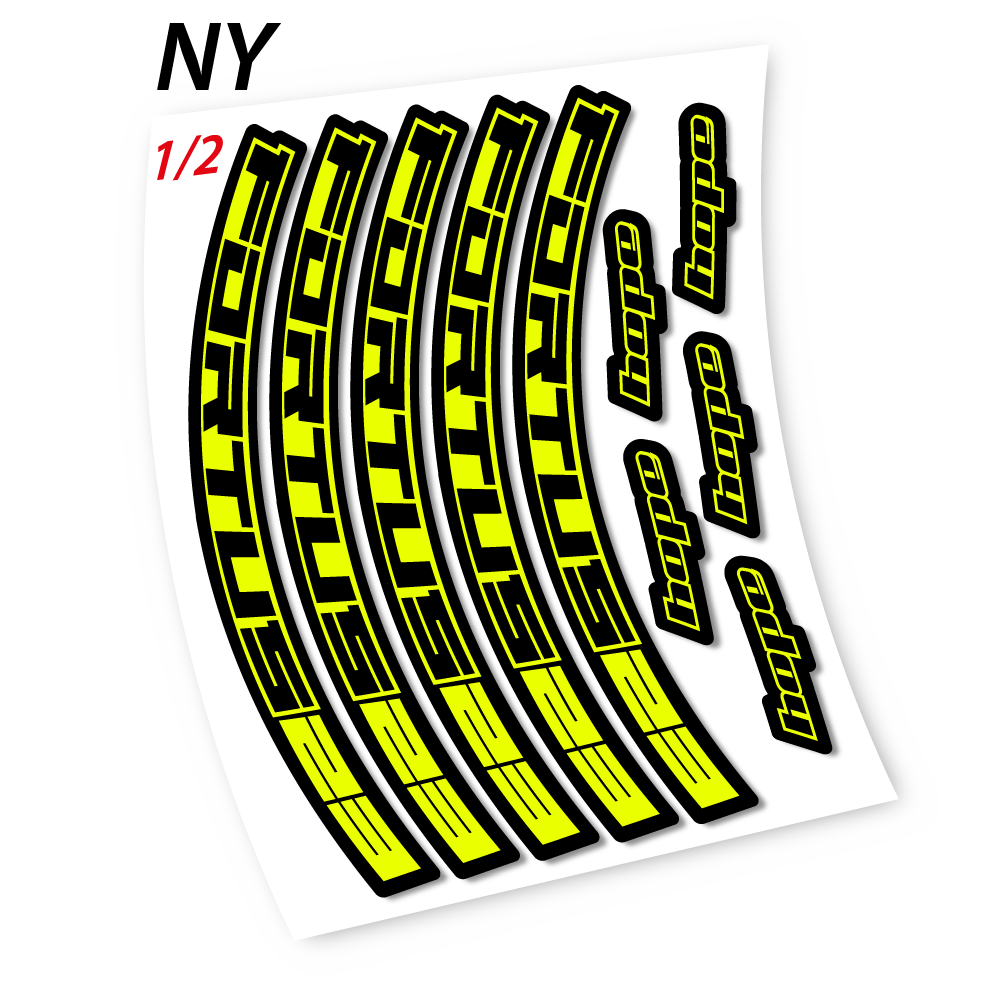 Stickers Hope Fortus 23 compatibles Autocollants roues VTT