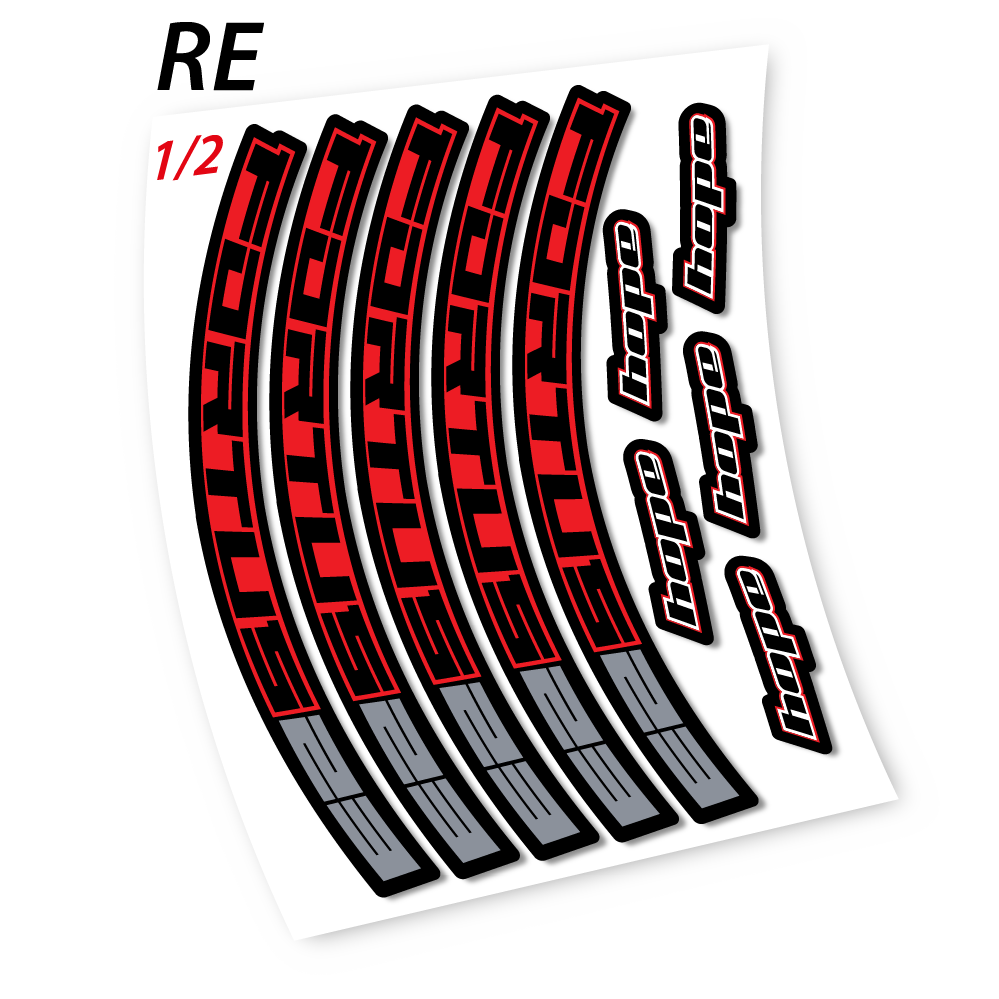 Stickers Hope Fortus 23 compatibles Autocollants roues VTT