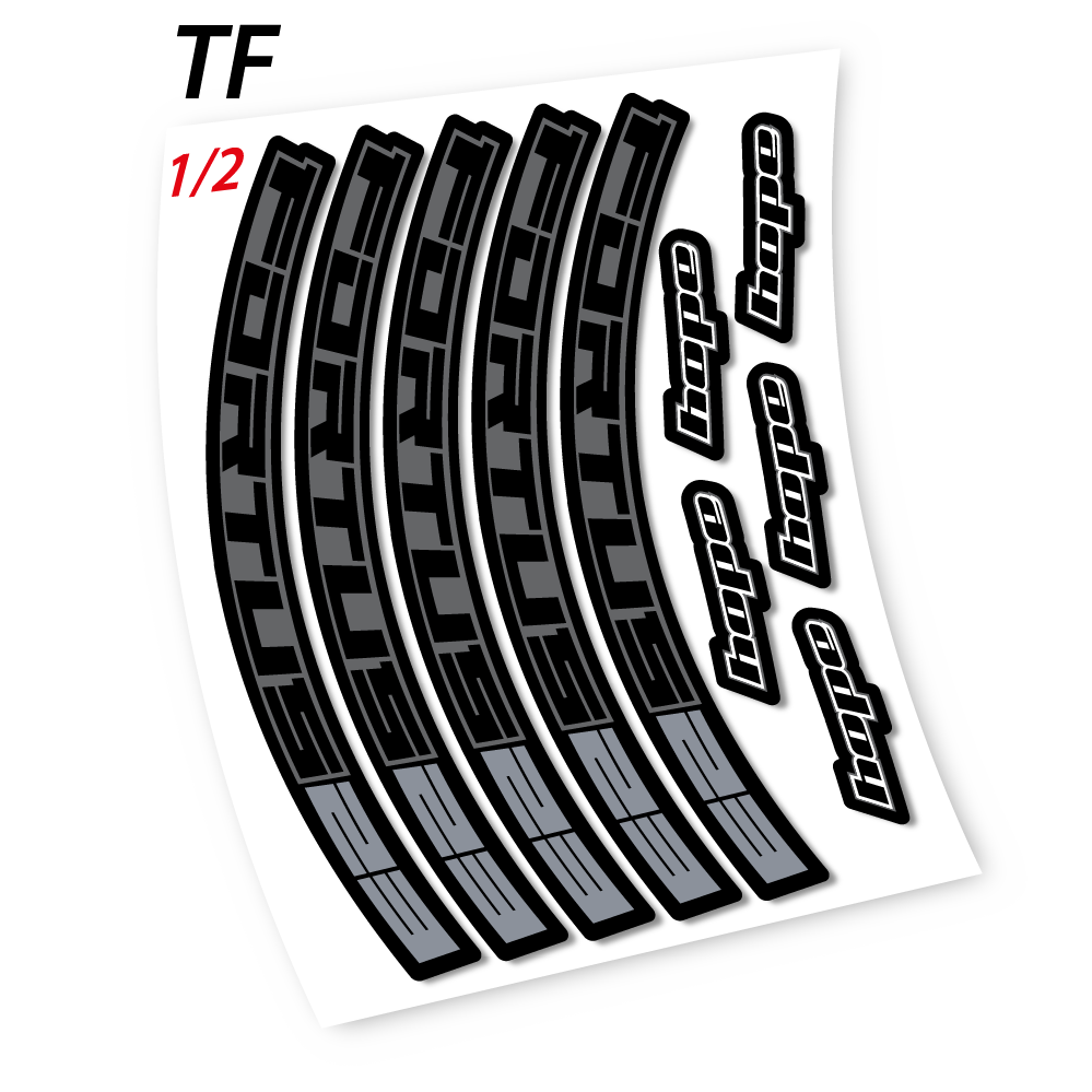 Stickers Hope Fortus 23 compatibles Autocollants roues VTT