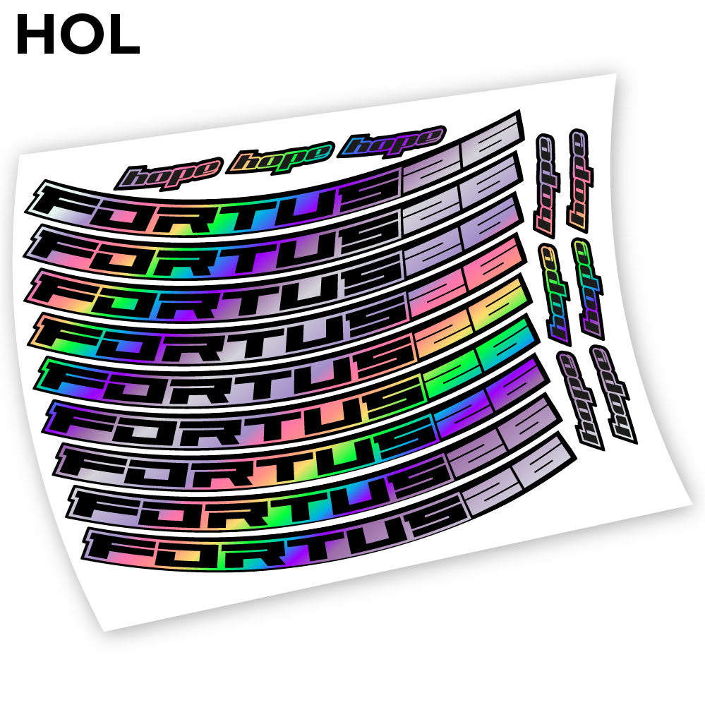 Stickers Hope Fortus 26 compatibles Autocollants roues 26"