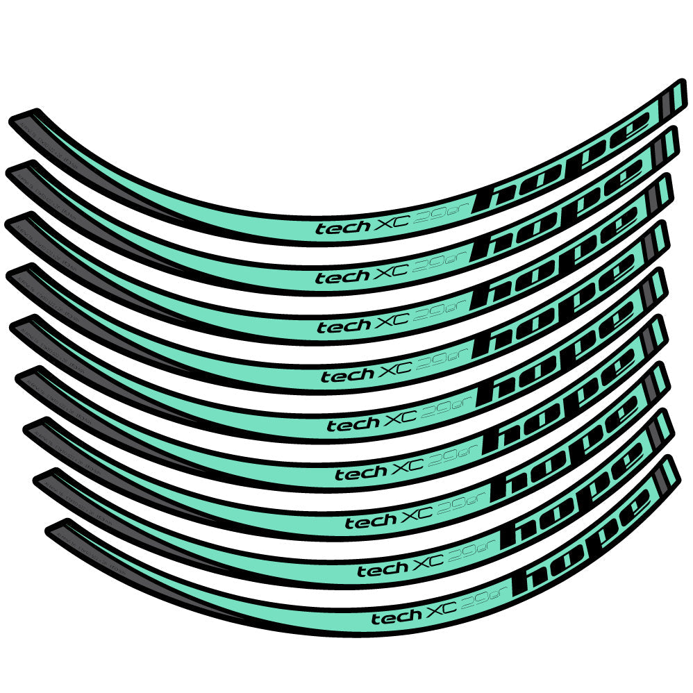 Stickers Hope Tech XC compatibles - Autocollants roue vélo VTT