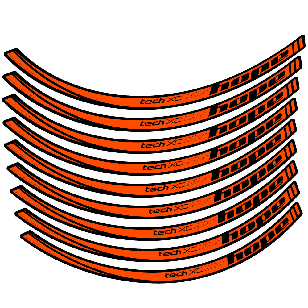 Stickers Hope Tech XC compatibles Autocollants roues VTT 29"