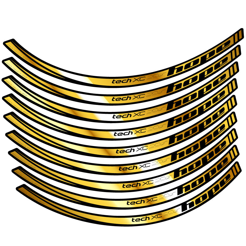 Stickers Hope Tech XC compatibles - Autocollants roue vélo VTT