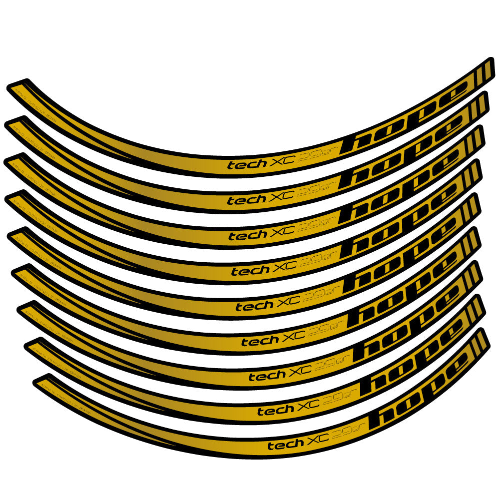 Stickers Hope Tech XC compatibles - Autocollants roue vélo VTT