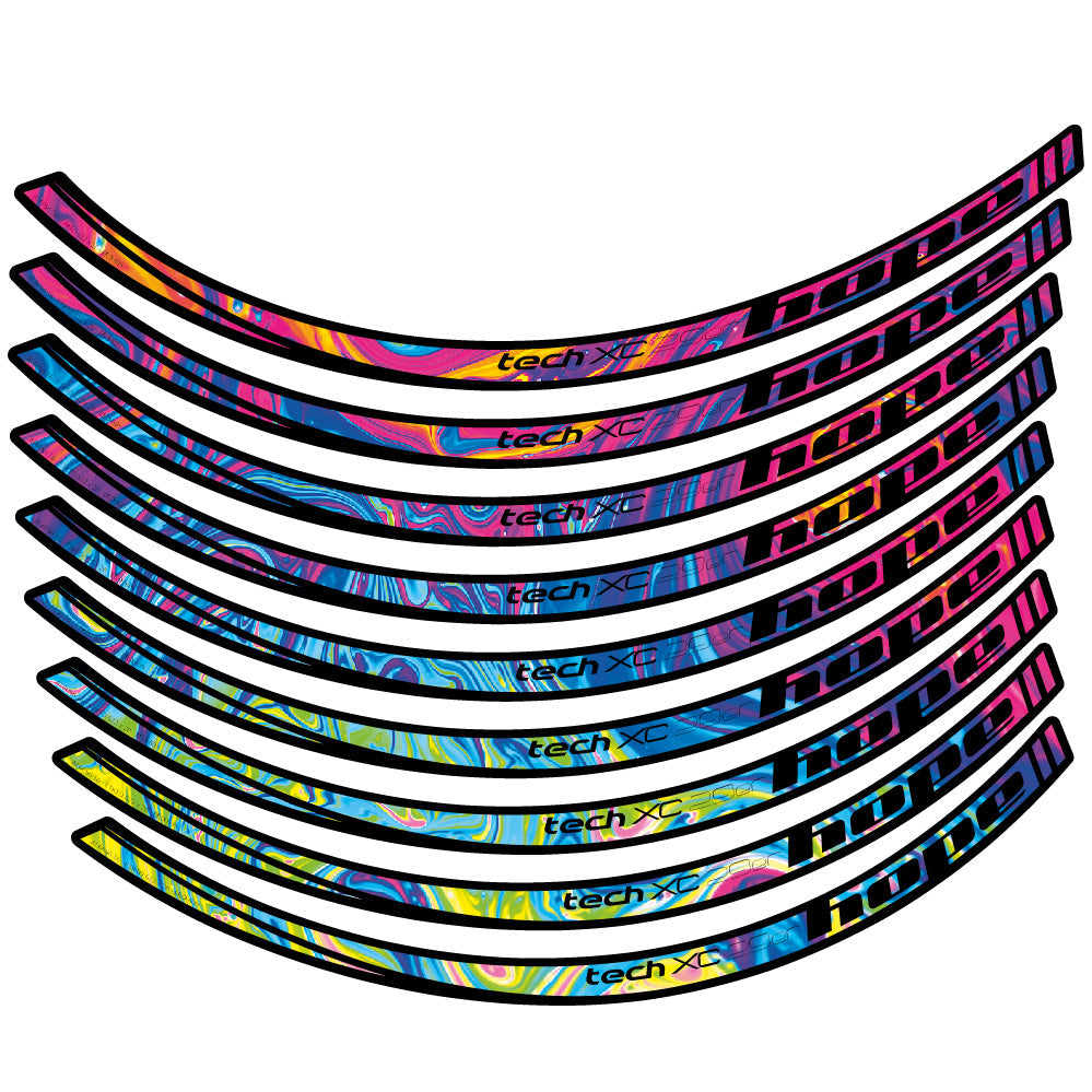 Stickers Hope Tech XC compatibles - Autocollants roue vélo VTT