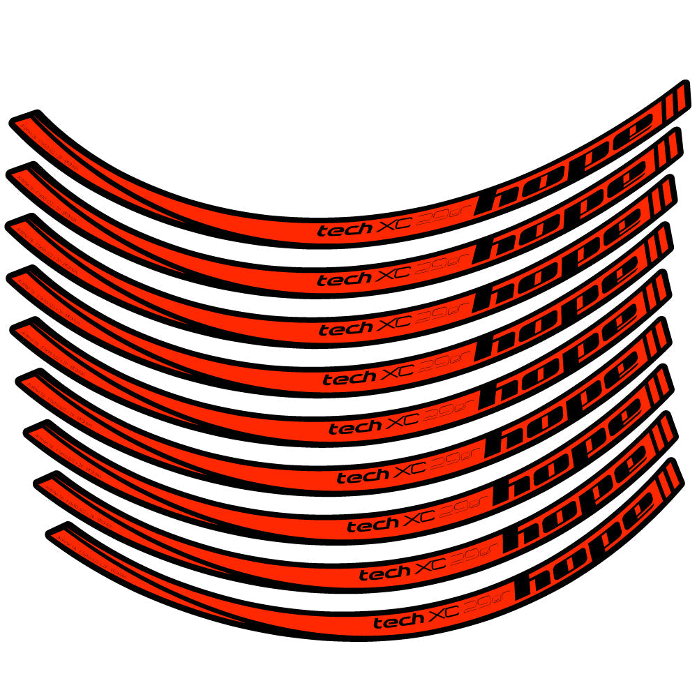 Stickers Hope Tech XC compatibles - Autocollants roue vélo VTT