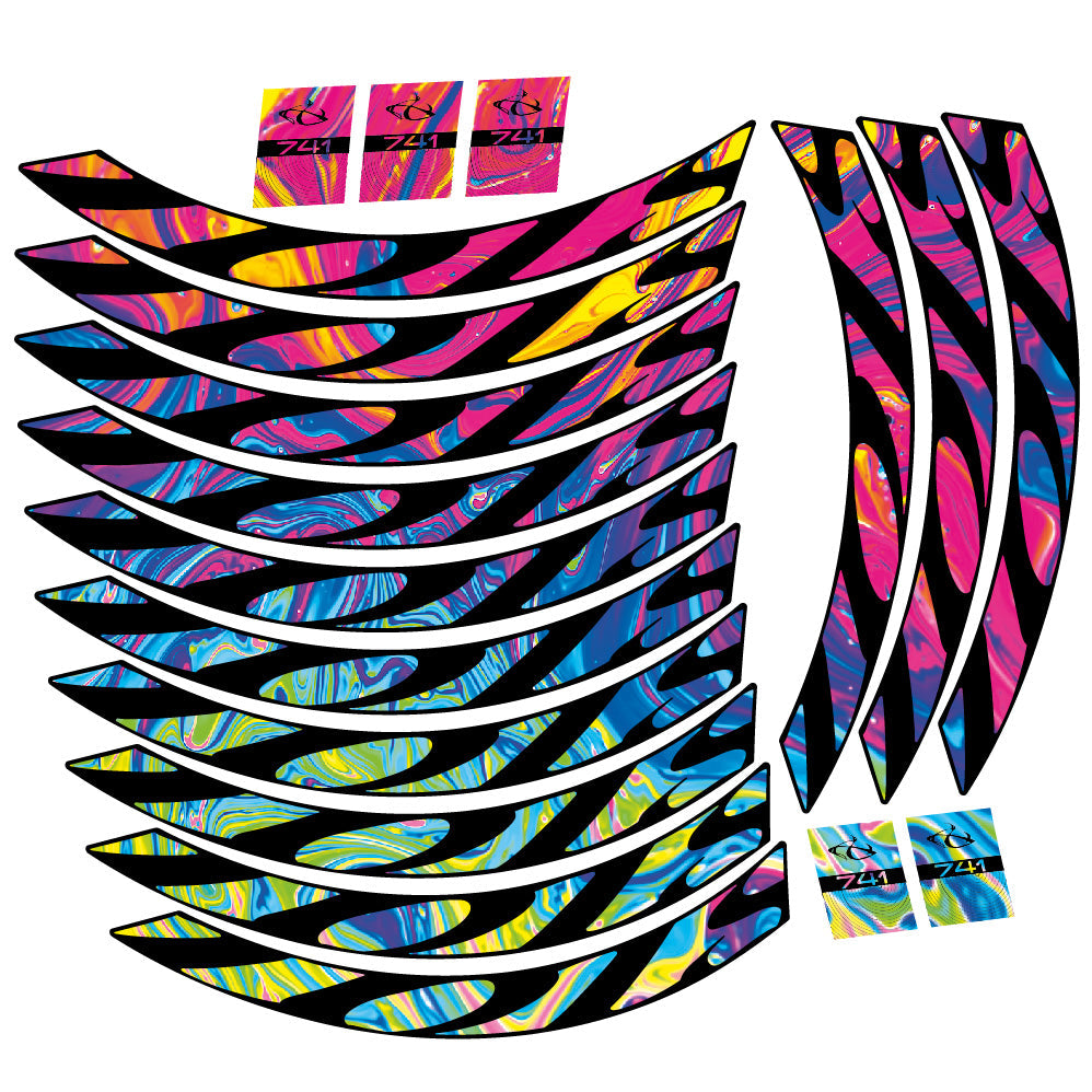 Stickers Ibis 741 2018 compatibles Autocollants roues VTT 29"