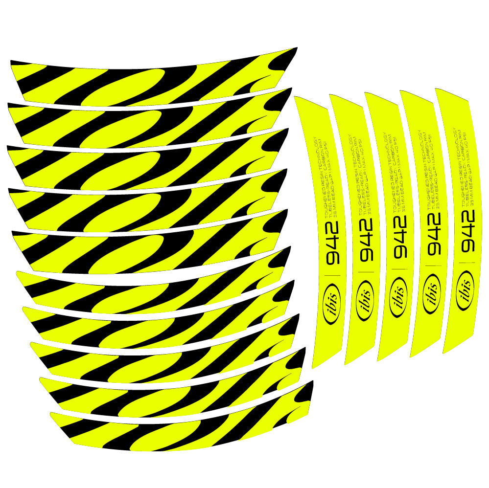 Stickers Ibis 942 2019 compatibles Autocollants roues VTT 29"