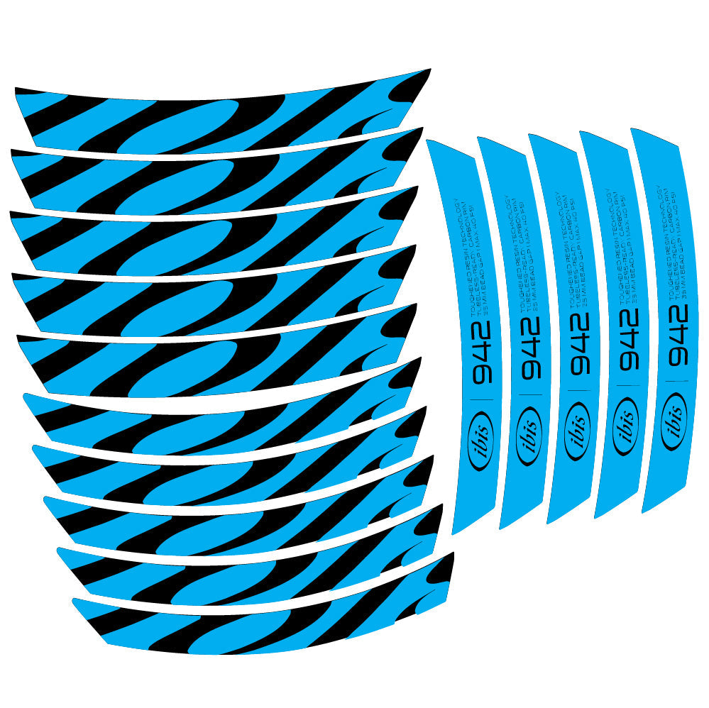 Stickers Ibis 942 2019 compatibles - Autocollants roue vélo VTT