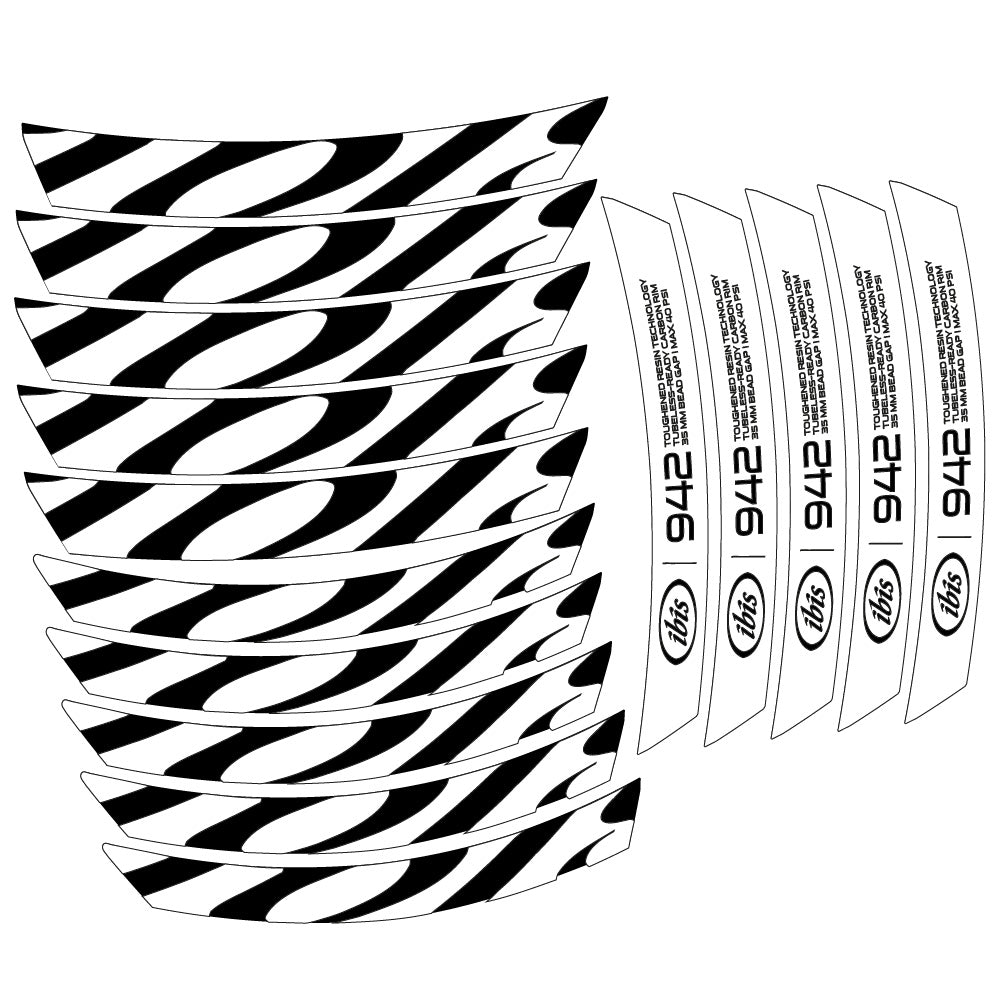 Stickers Ibis 942 2019 compatibles Autocollants roues VTT 29"