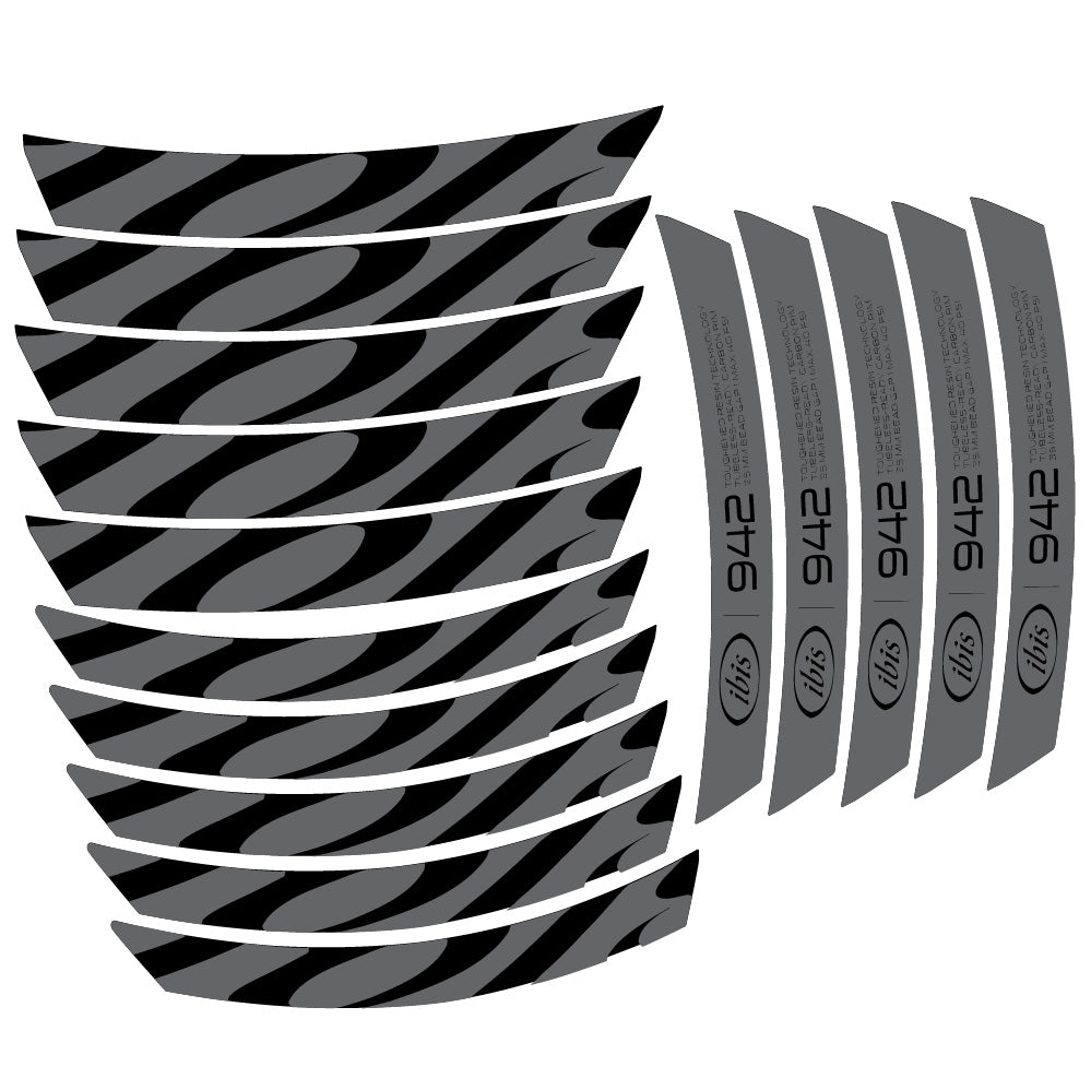 Stickers Ibis 942 2019 compatibles - Autocollants roue vélo VTT
