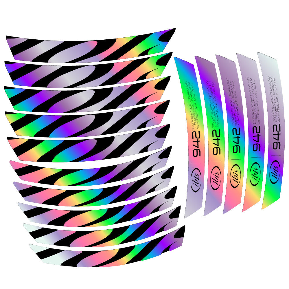 Stickers Ibis 942 2019 compatibles - Autocollants roue vélo VTT