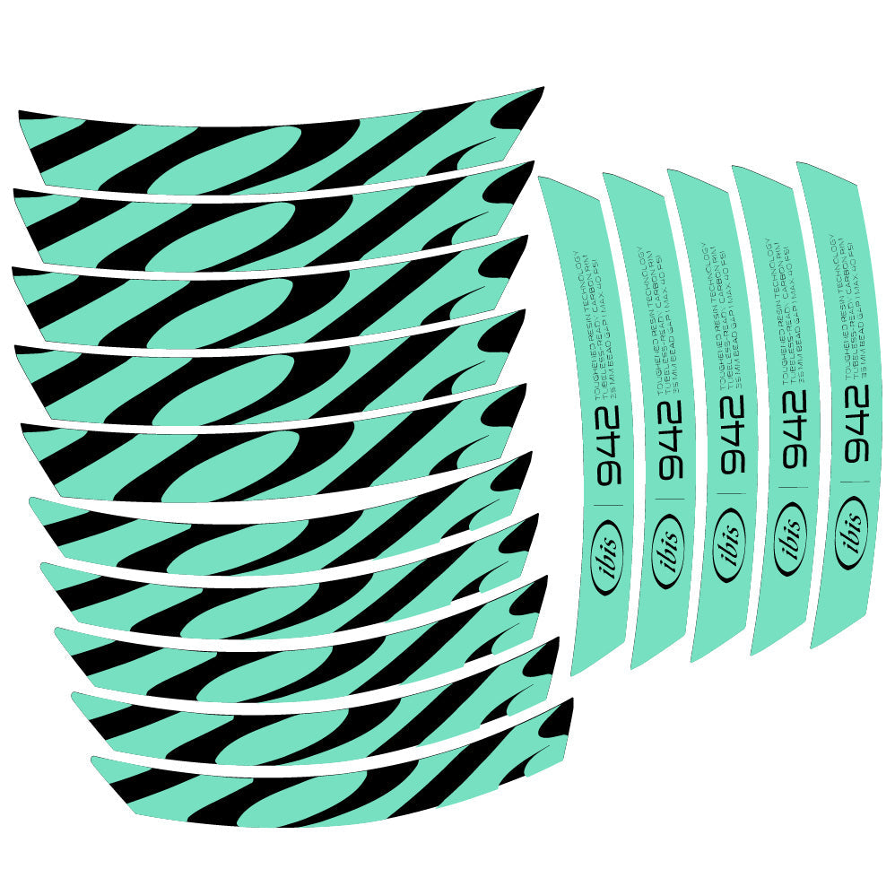 Stickers Ibis 942 2019 compatibles Autocollants roues VTT 29"