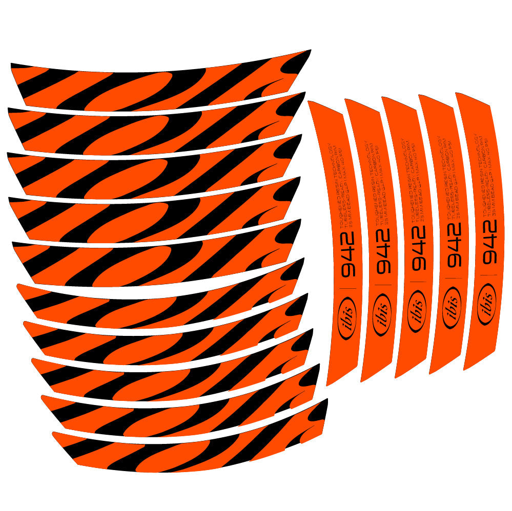Stickers Ibis 942 2019 compatibles Autocollants roues VTT 29"