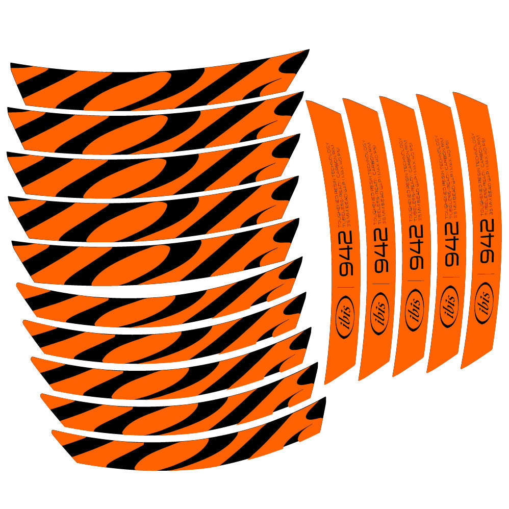 Stickers Ibis 942 2019 compatibles Autocollants roues VTT 29"