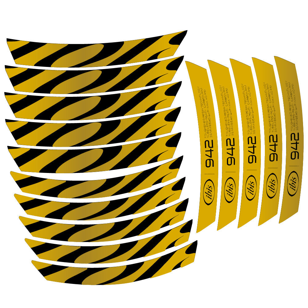 Stickers Ibis 942 2019 compatibles - Autocollants roue vélo VTT