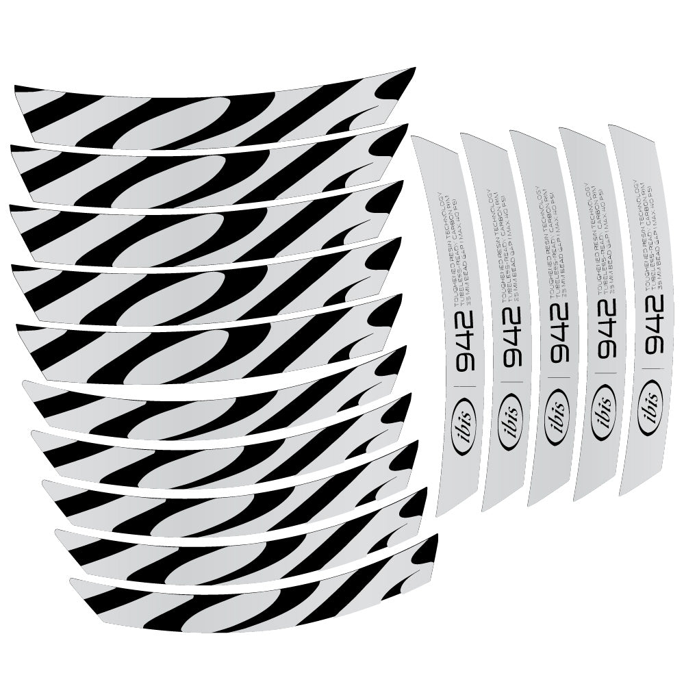 Stickers Ibis 942 2019 compatibles Autocollants roues VTT 29"