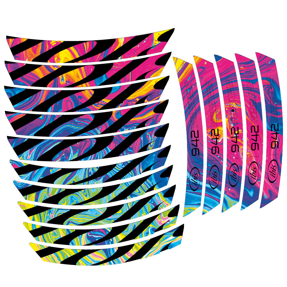 Stickers Ibis 942 2019 compatibles Autocollants roues VTT 29"