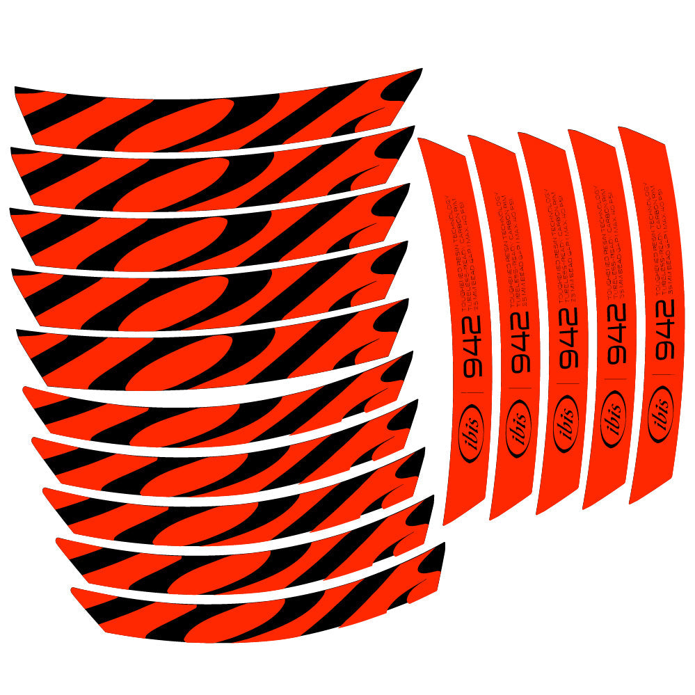 Stickers Ibis 942 2019 compatibles - Autocollants roue vélo VTT