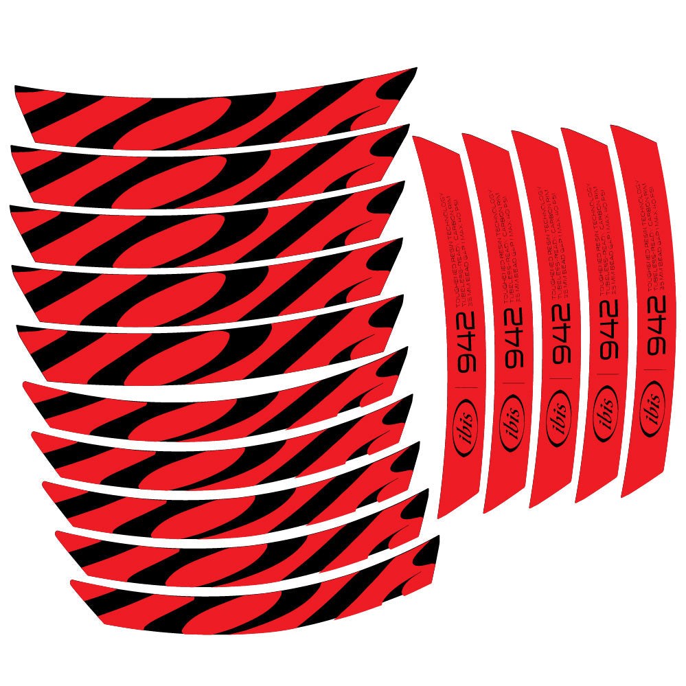 Stickers Ibis 942 2019 compatibles Autocollants roues VTT 29"