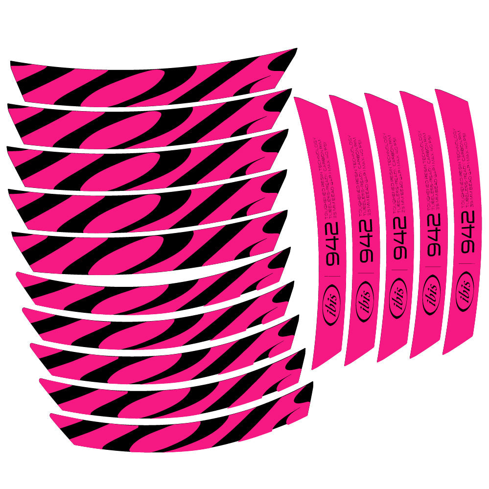 Stickers Ibis 942 2019 compatibles Autocollants roues VTT 29"