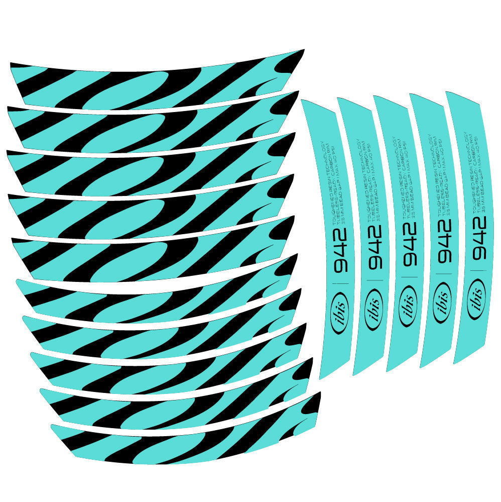 Stickers Ibis 942 2019 compatibles Autocollants roues VTT 29"