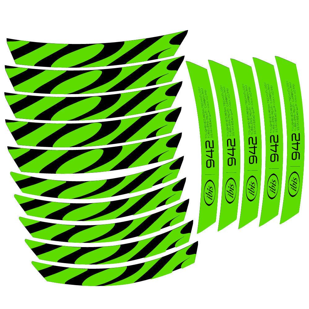 Stickers Ibis 942 2019 compatibles Autocollants roues VTT 29"