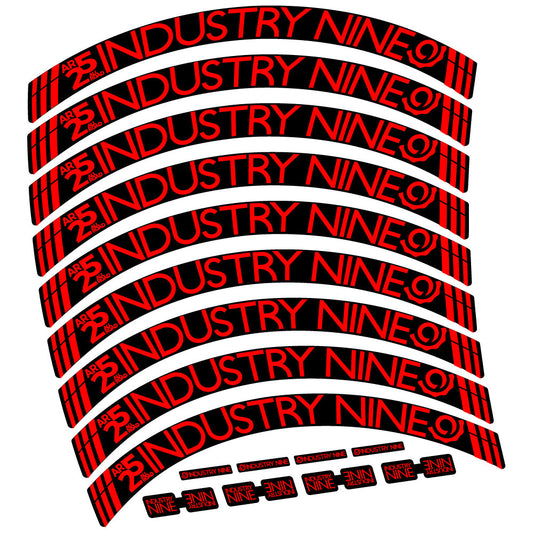 Stickers Industry Nine AR25 CX compatibles Autocollants roues