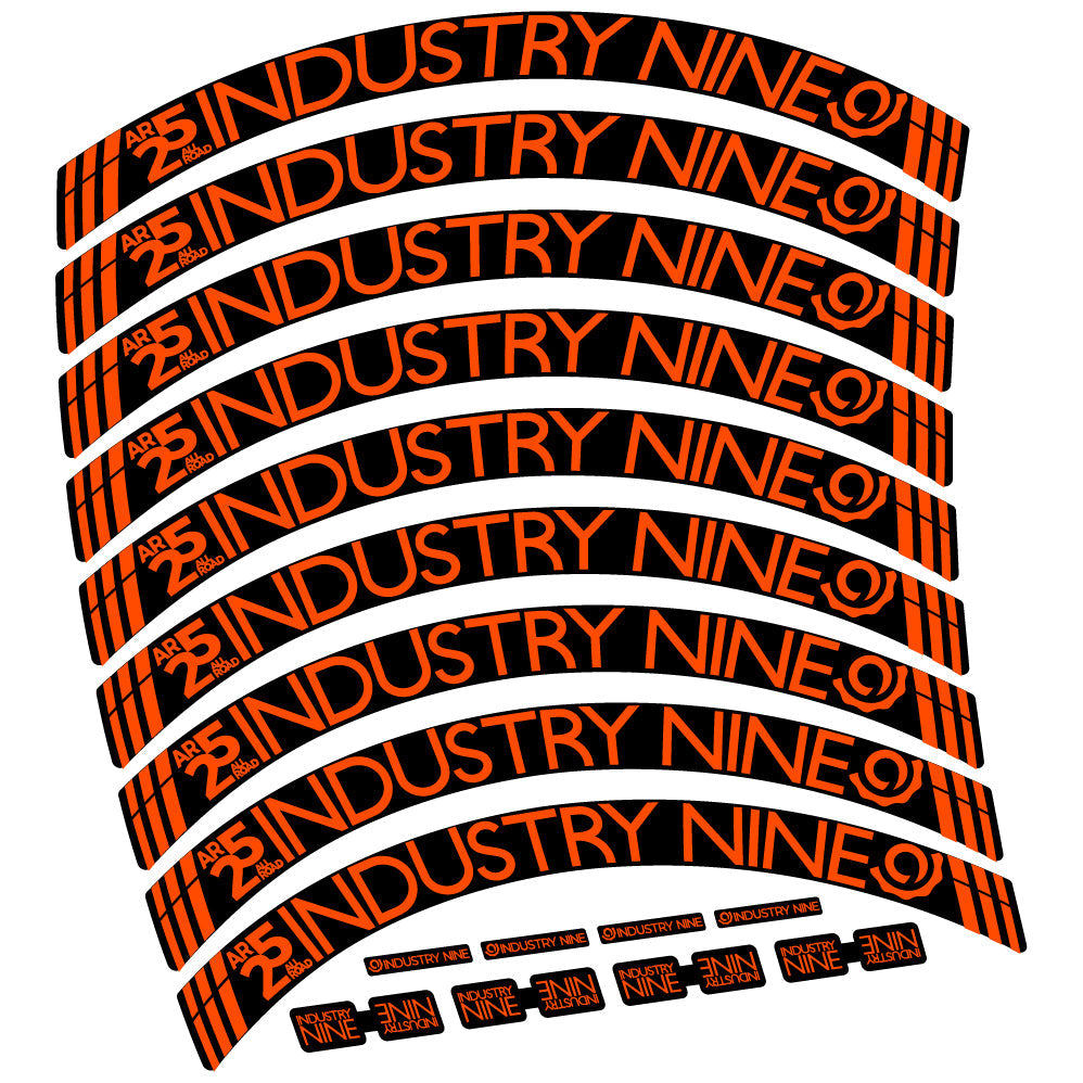 Stickers Industry Nine AR25 CX compatibles Autocollants roues