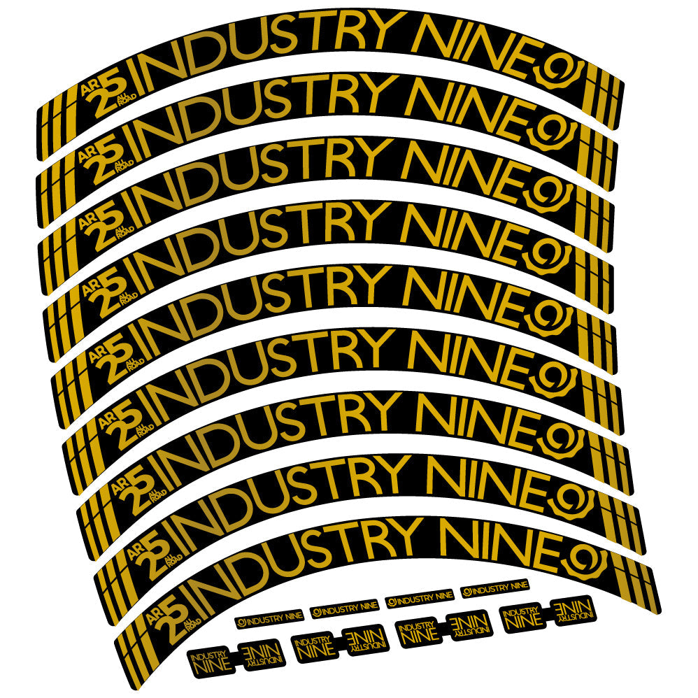 Stickers Industry Nine AR25 CX compatibles Autocollants roues