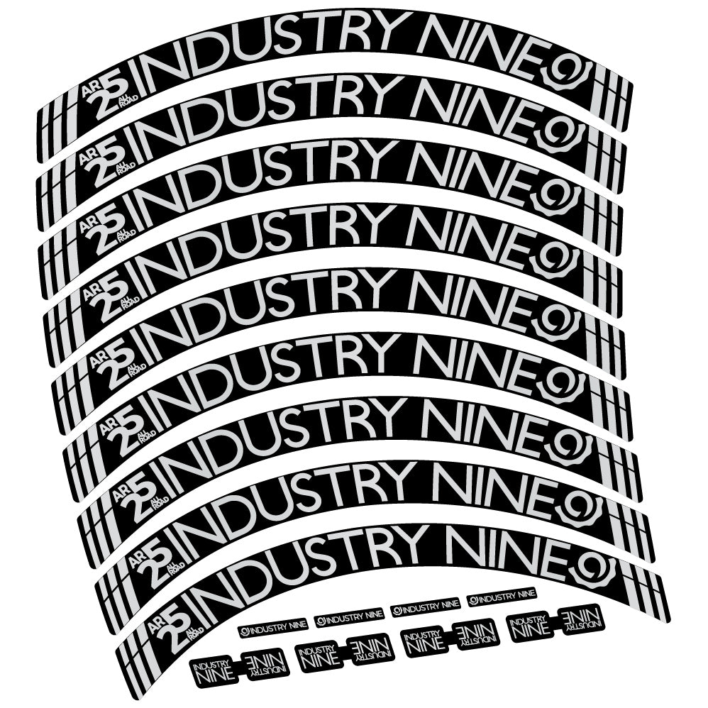 Stickers Industry Nine AR25 CX compatibles Autocollants roues