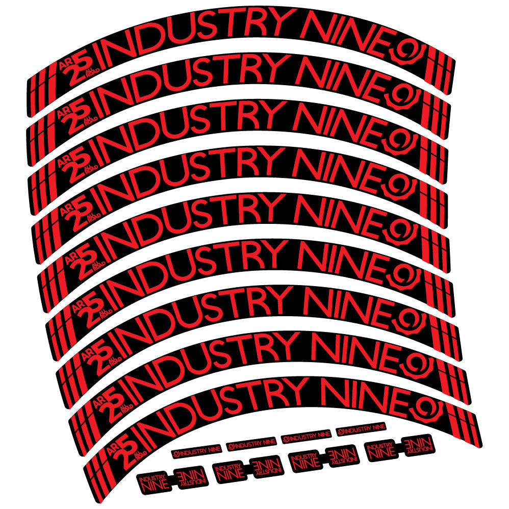 Stickers Industry Nine AR25 CX compatibles Autocollants roues