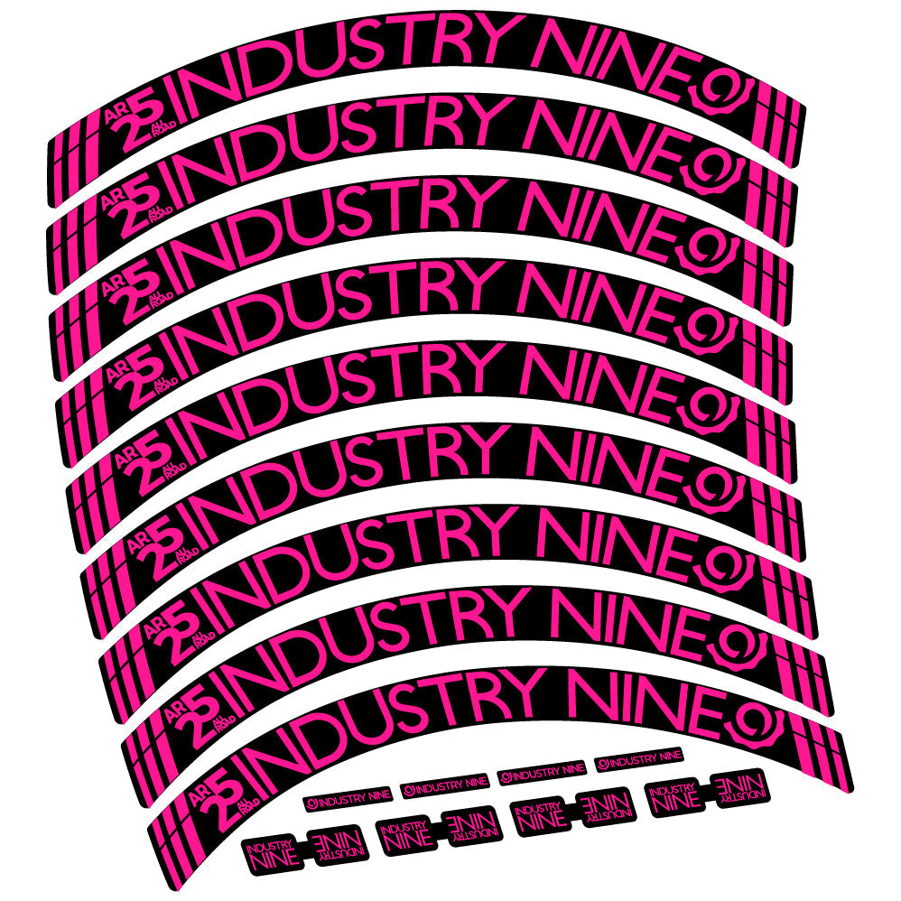 Stickers Industry Nine AR25 CX compatibles Autocollants roues