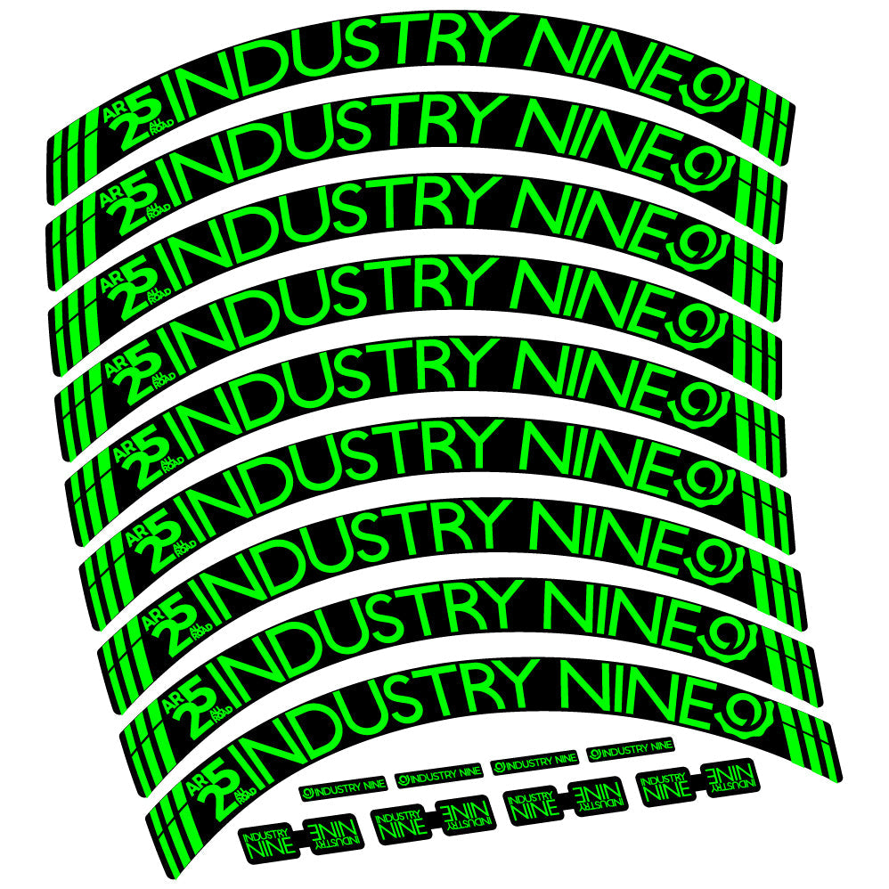Stickers Industry Nine AR25 CX compatibles Autocollants roues