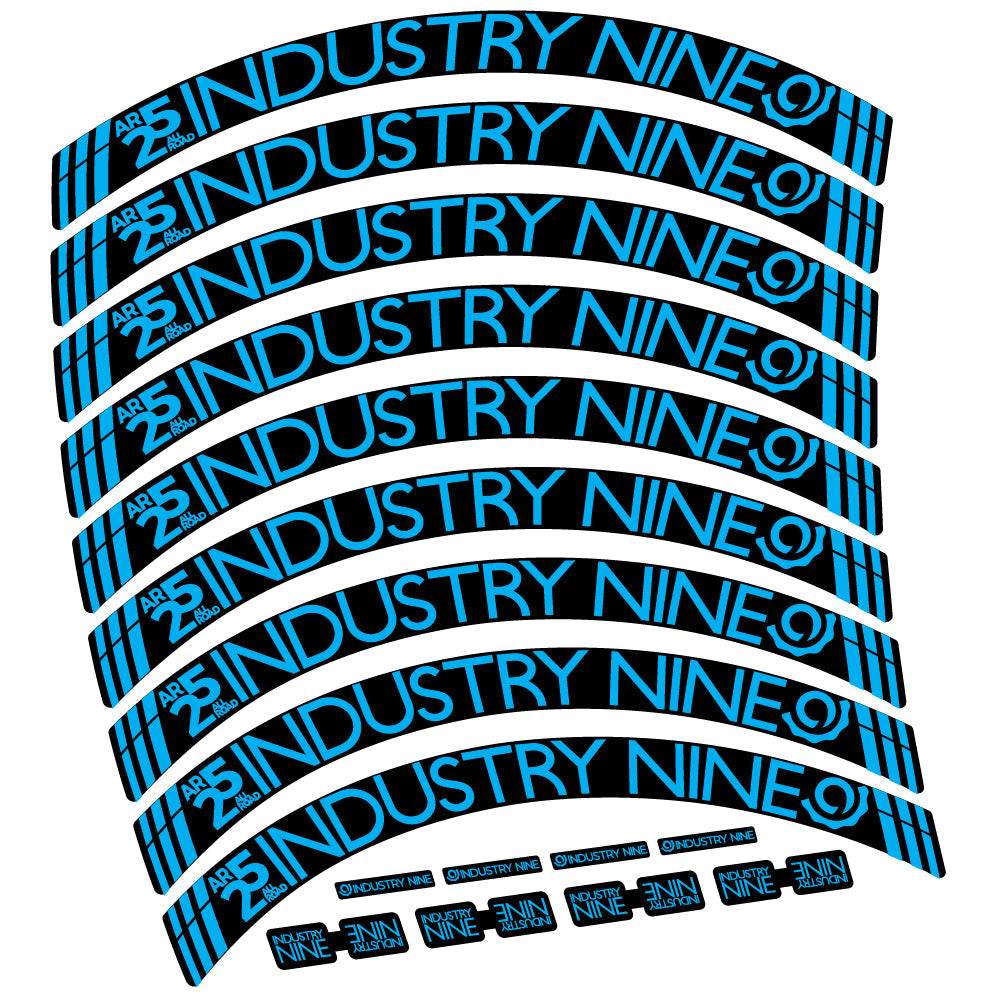 Stickers Industry Nine AR25 CX compatibles Autocollants roues