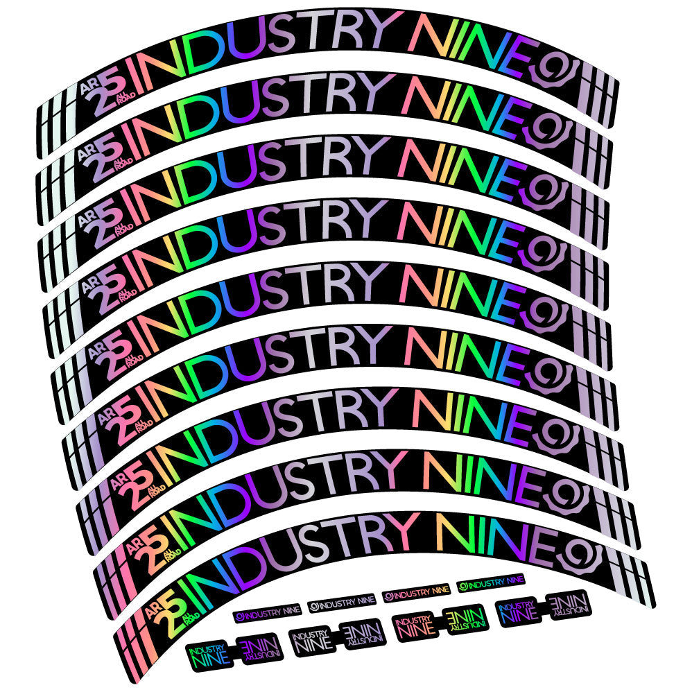 Stickers Industry Nine AR25 CX compatibles Autocollants roues