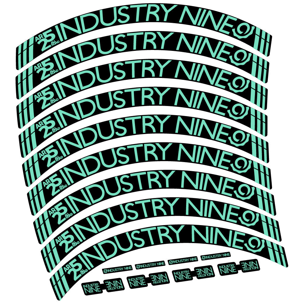 Stickers Industry Nine AR25 CX compatibles Autocollants roues