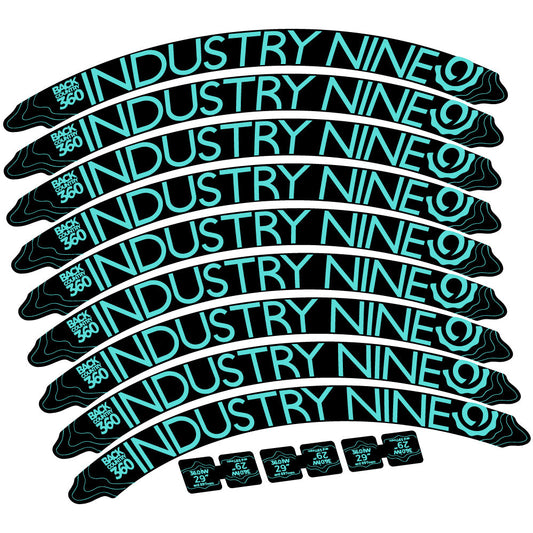 Stickers Industry Nine Back Country 360 compatibles Autocollants roues