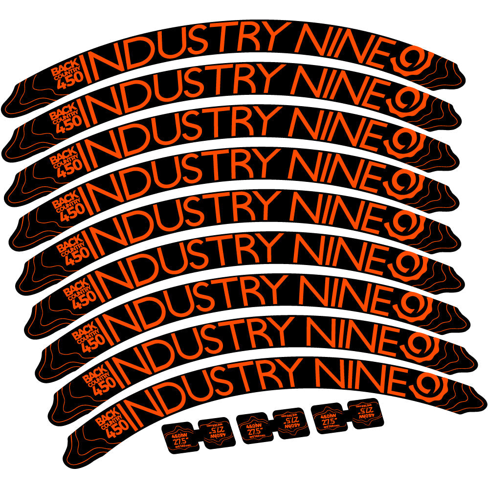 Stickers Industry Nine Back Country 450 compatibles Autocollants roues