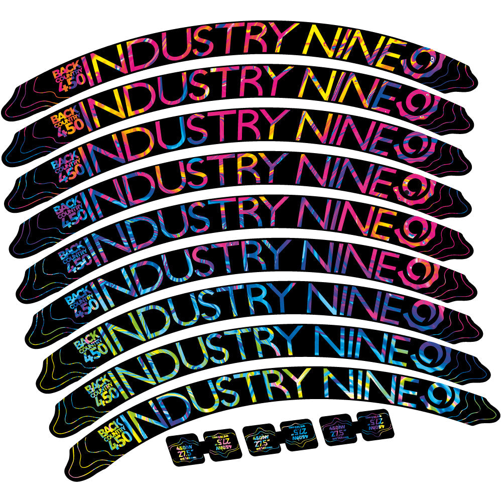 Stickers Industry Nine Back Country 450 compatibles Autocollants roues