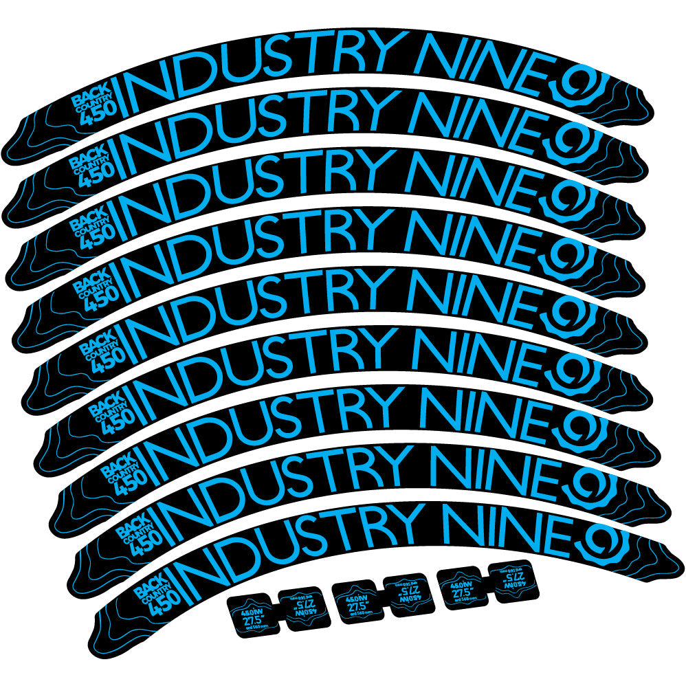 Stickers Industry Nine Back Country 450 compatibles Autocollants roues