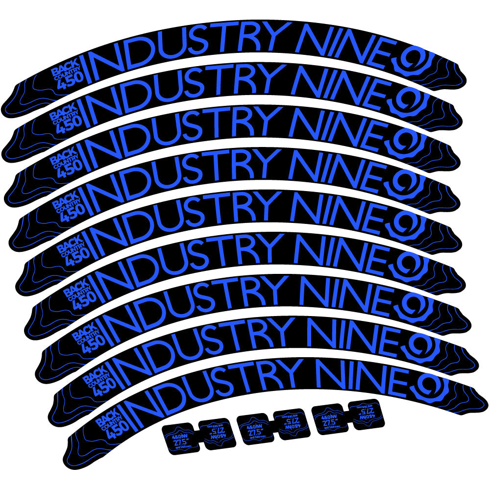 Stickers Industry Nine Back Country 450 compatibles Autocollants roues