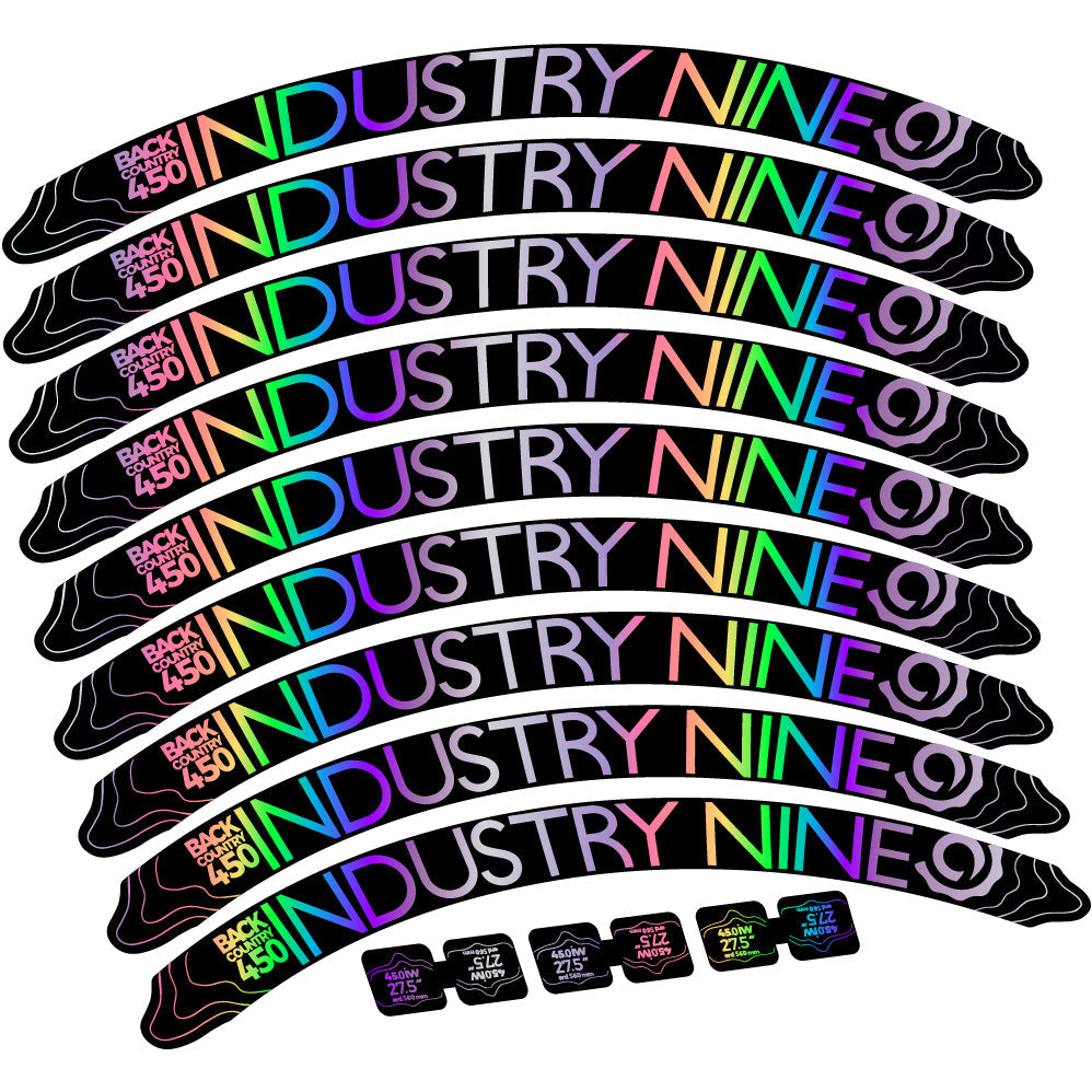 Stickers Industry Nine Back Country 450 compatibles Autocollants roues
