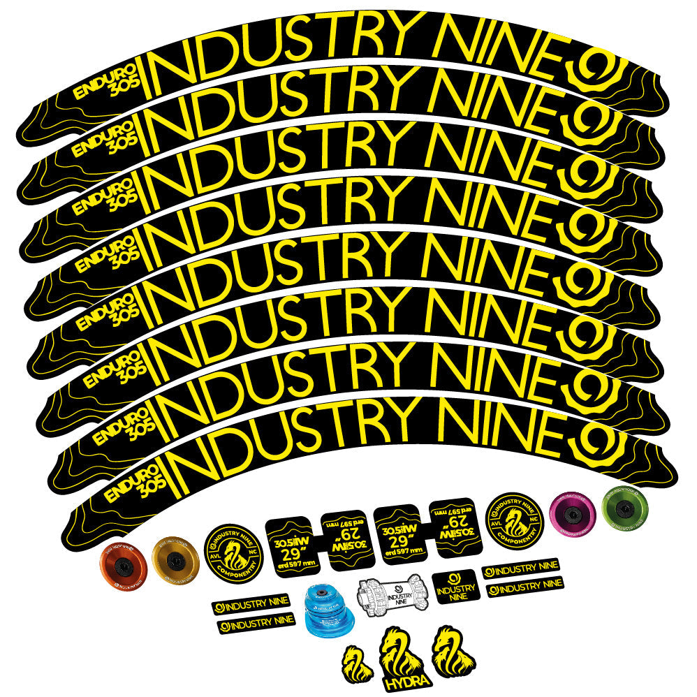 Stickers Industry Nine Enduro 305 V2 compatibles Autocollants roues VTT 29"