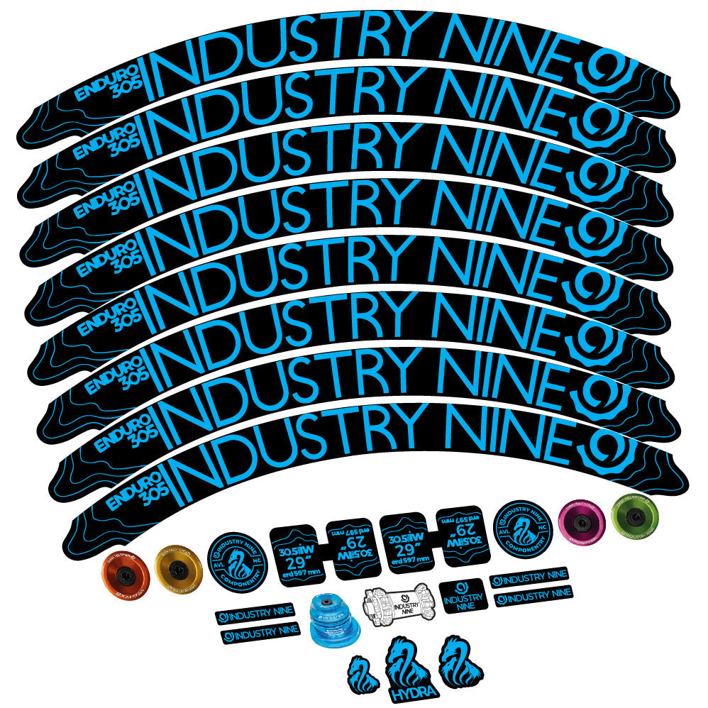 Stickers Industry Nine Enduro 305 V2 compatibles Autocollants roues VTT 29"